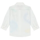 Younger Boys White Logo Shirt, 1, hi-res