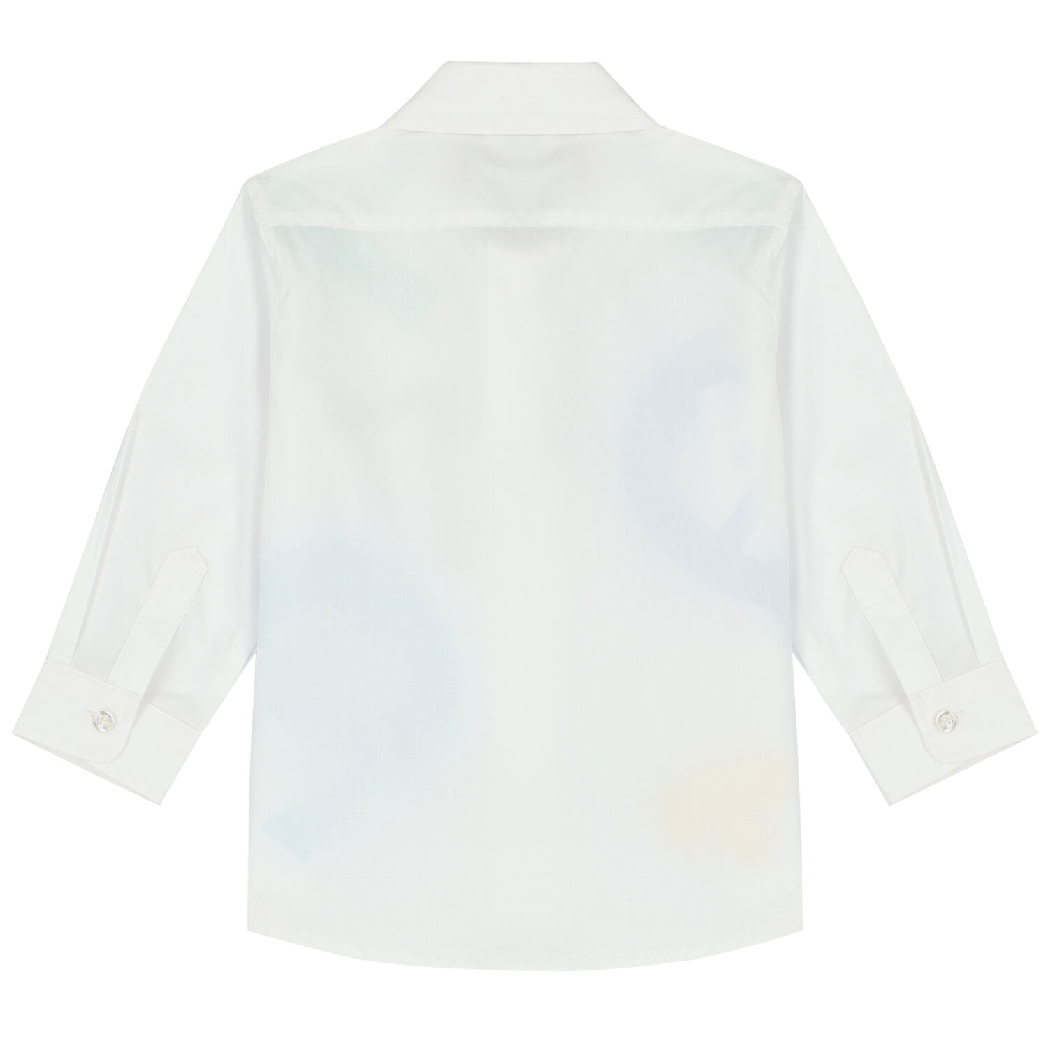 Younger Boys White Logo Shirt, 1, hi-res