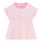 Baby Girls Pink Logo Dress Set, 1, hi-res