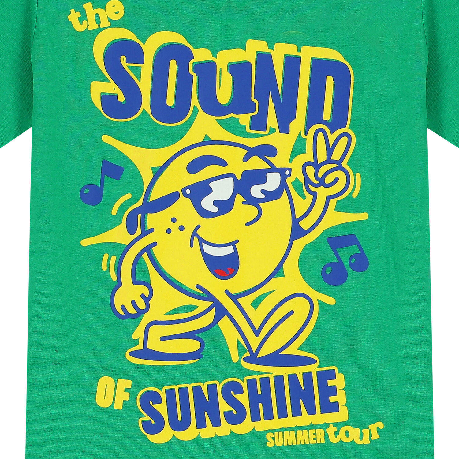 Boys Green Sun T-Shirt, 1, hi-res