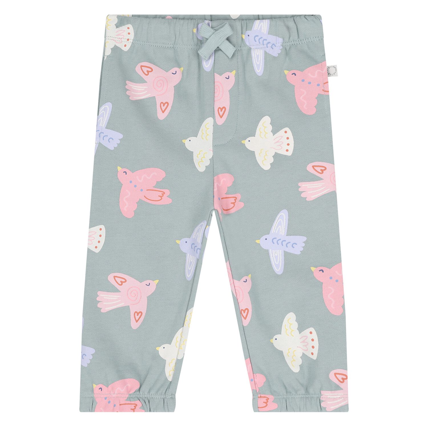 Younger Girls Green Bird Joggers, 1, hi-res