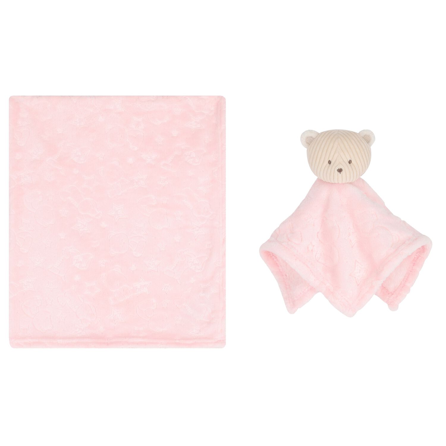 Baby Girls Pink Blanket Gift Set, 3, hi-res