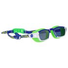 Boys Green, Blue & White Swimming Goggles, 1, hi-res