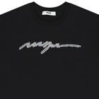 Girls Black Logo T-Shirt, 2, hi-res