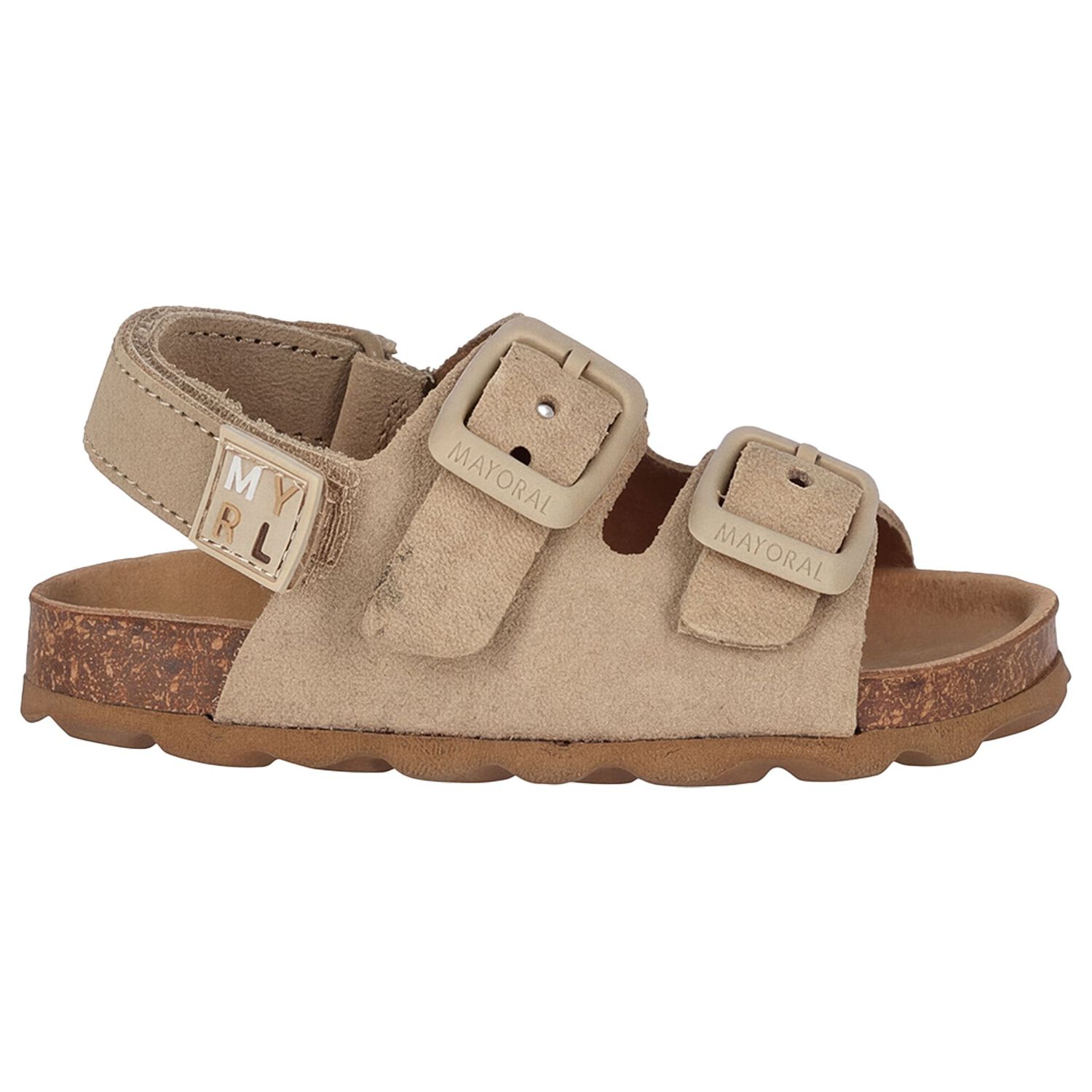 Baby Boys Beige Leather Sandal, 2, hi-res