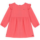 Baby Girls Pink Logo Dress, 1, hi-res
