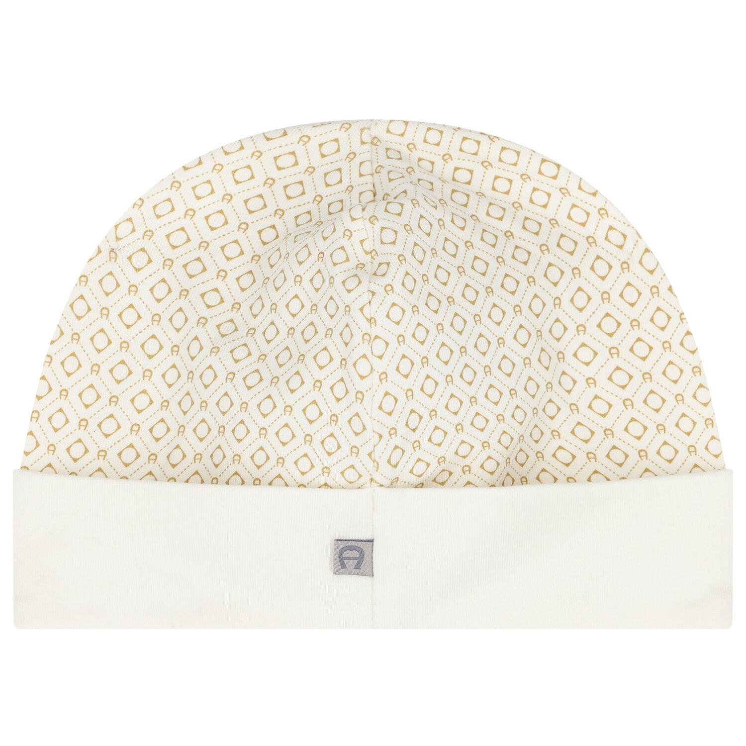 Ivory & Gold Logo Baby Hat, 1, hi-res image number null