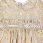 Baby Girls Yellow & Pink Floral Dress, 1, hi-res