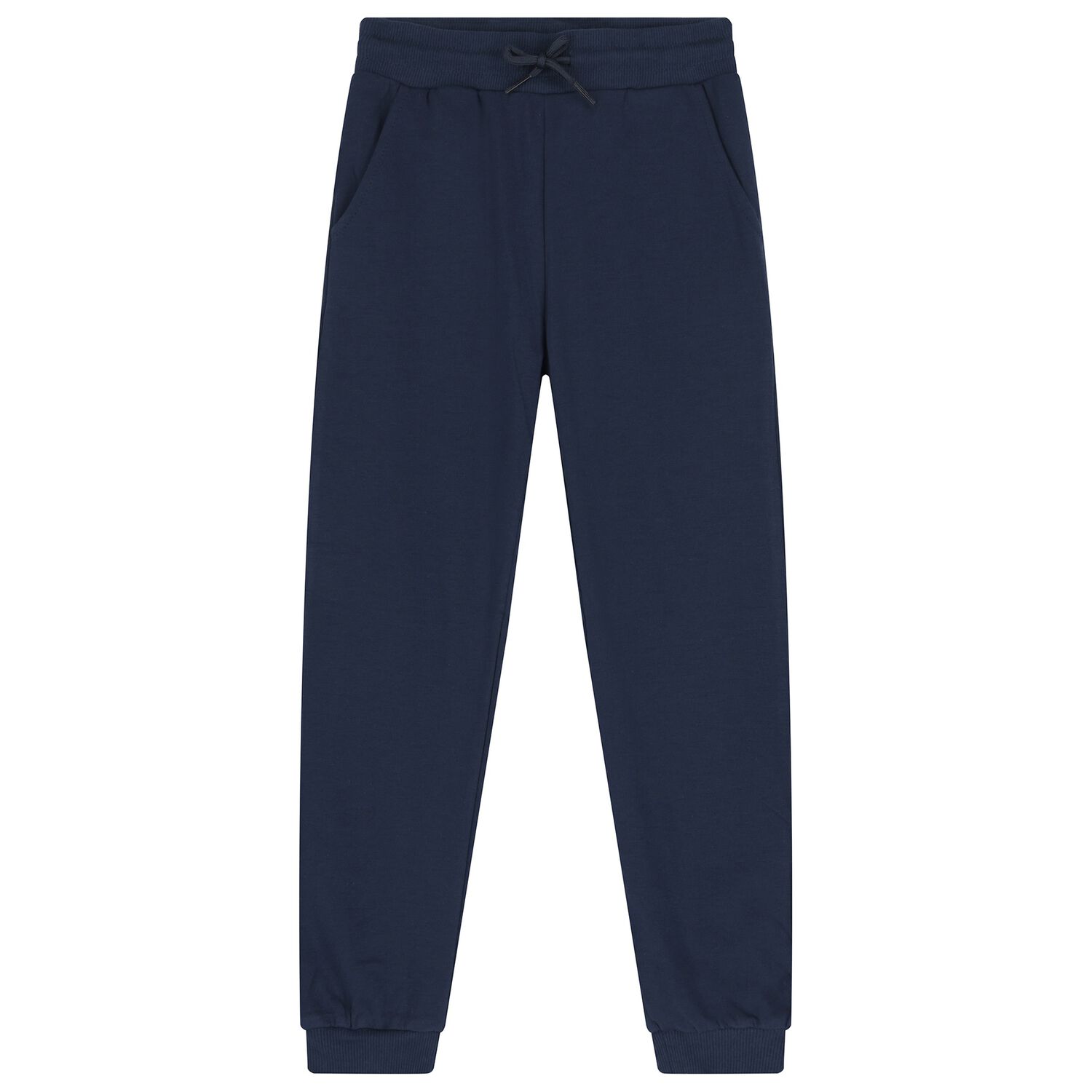 Boys Navy Blue Logo Joggers, 2, hi-res