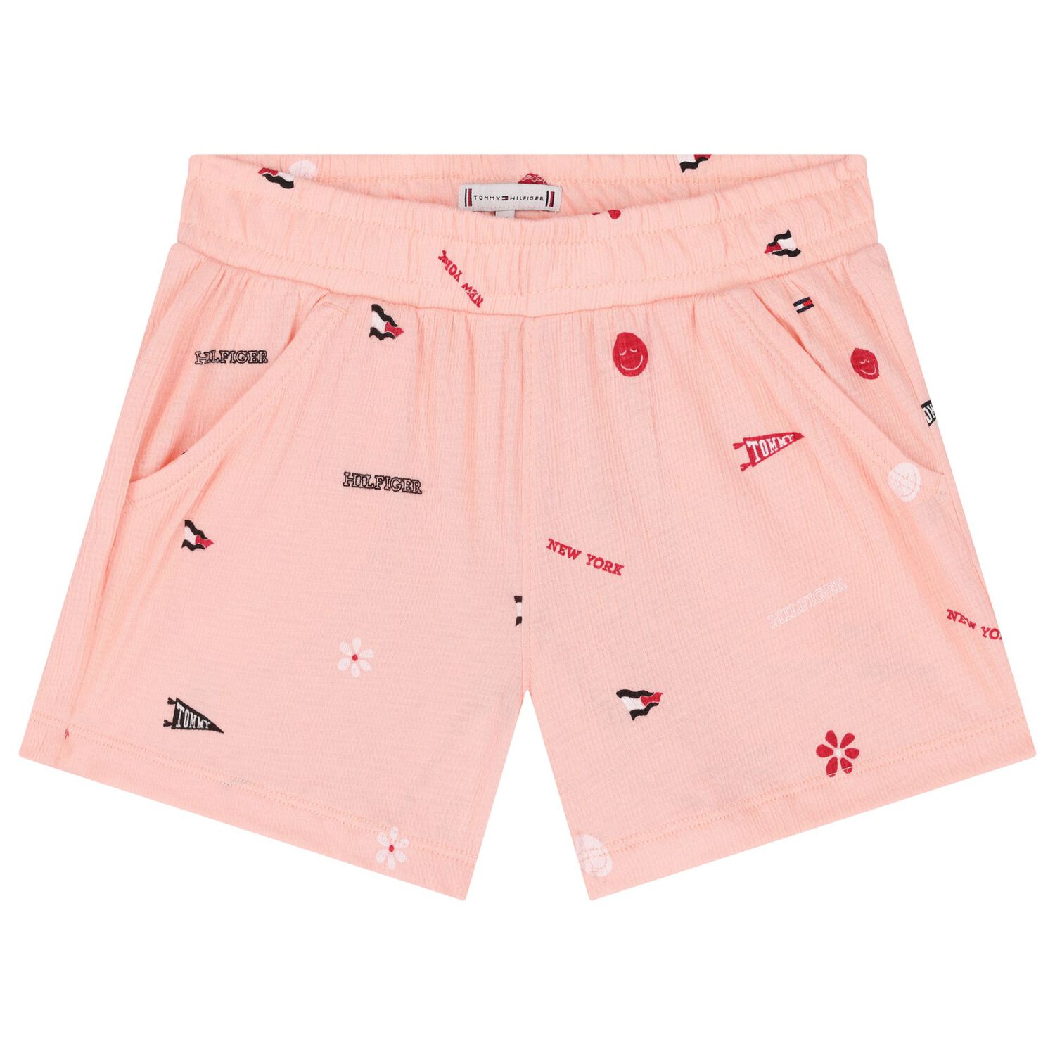 Girls Pink Logo Shorts Set, 1, hi-res image number null