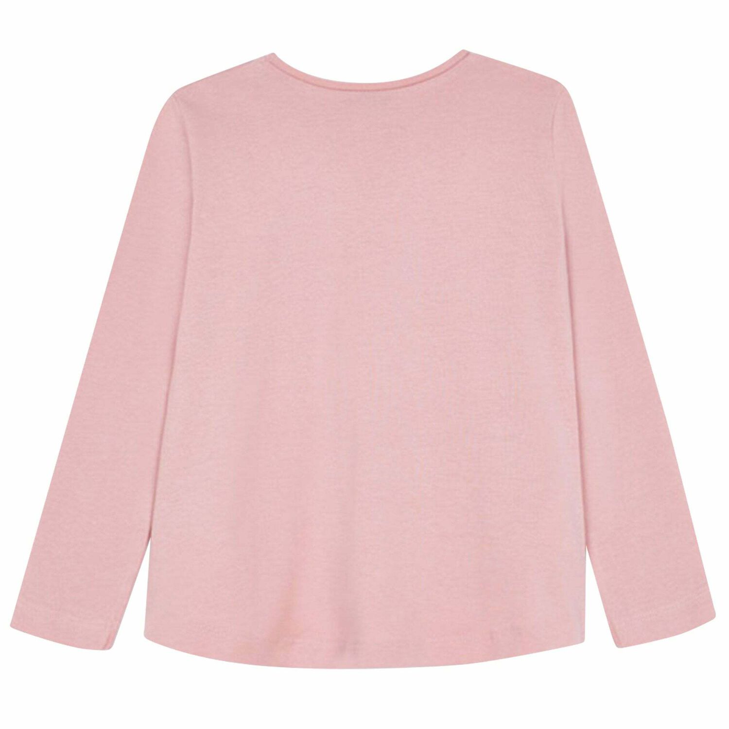 Girls Pink Heart Long Sleeve Top, 3, hi-res image number null