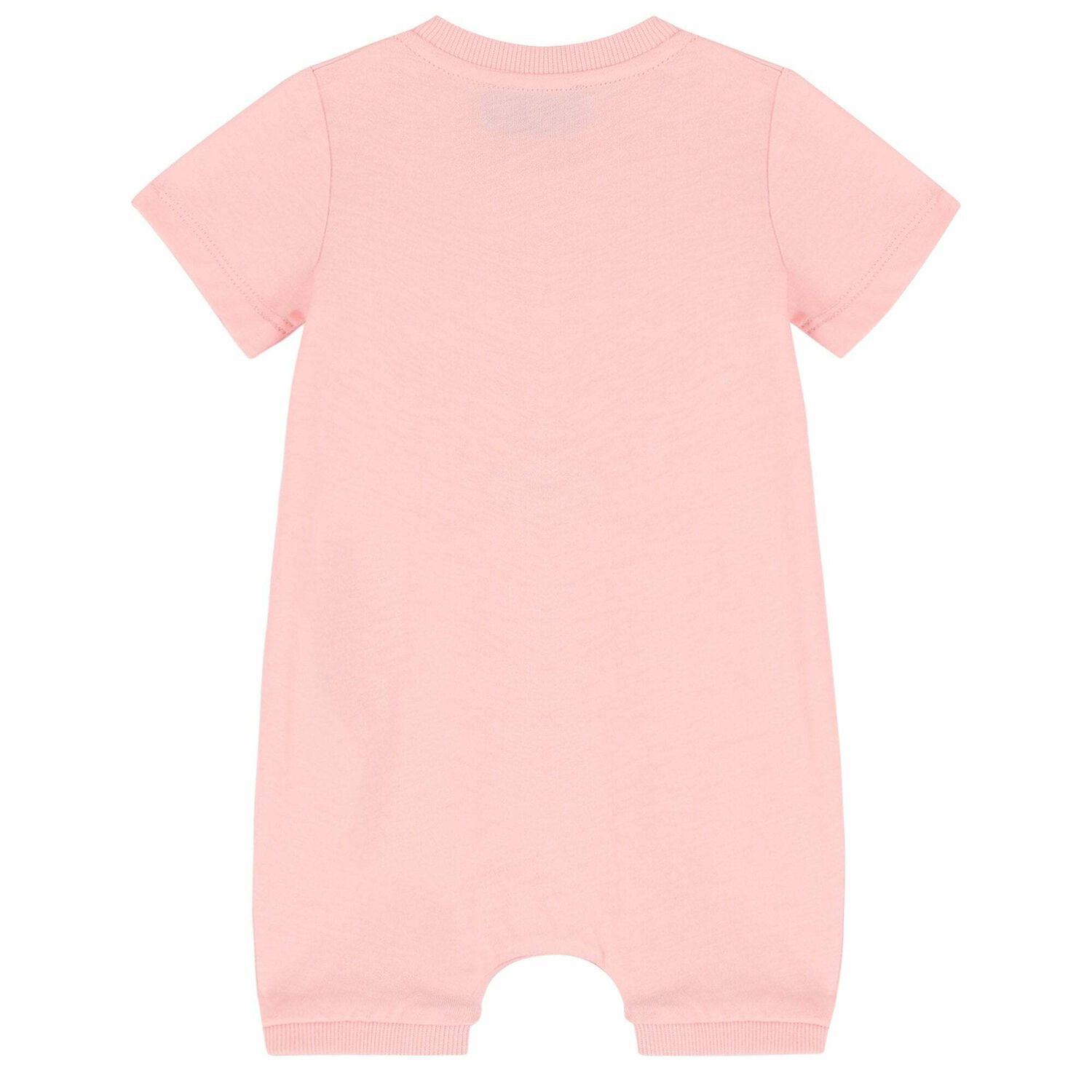 Baby Pink Logo Romper, 1, hi-res