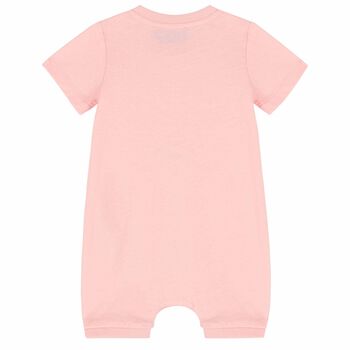 Baby Pink Logo Romper