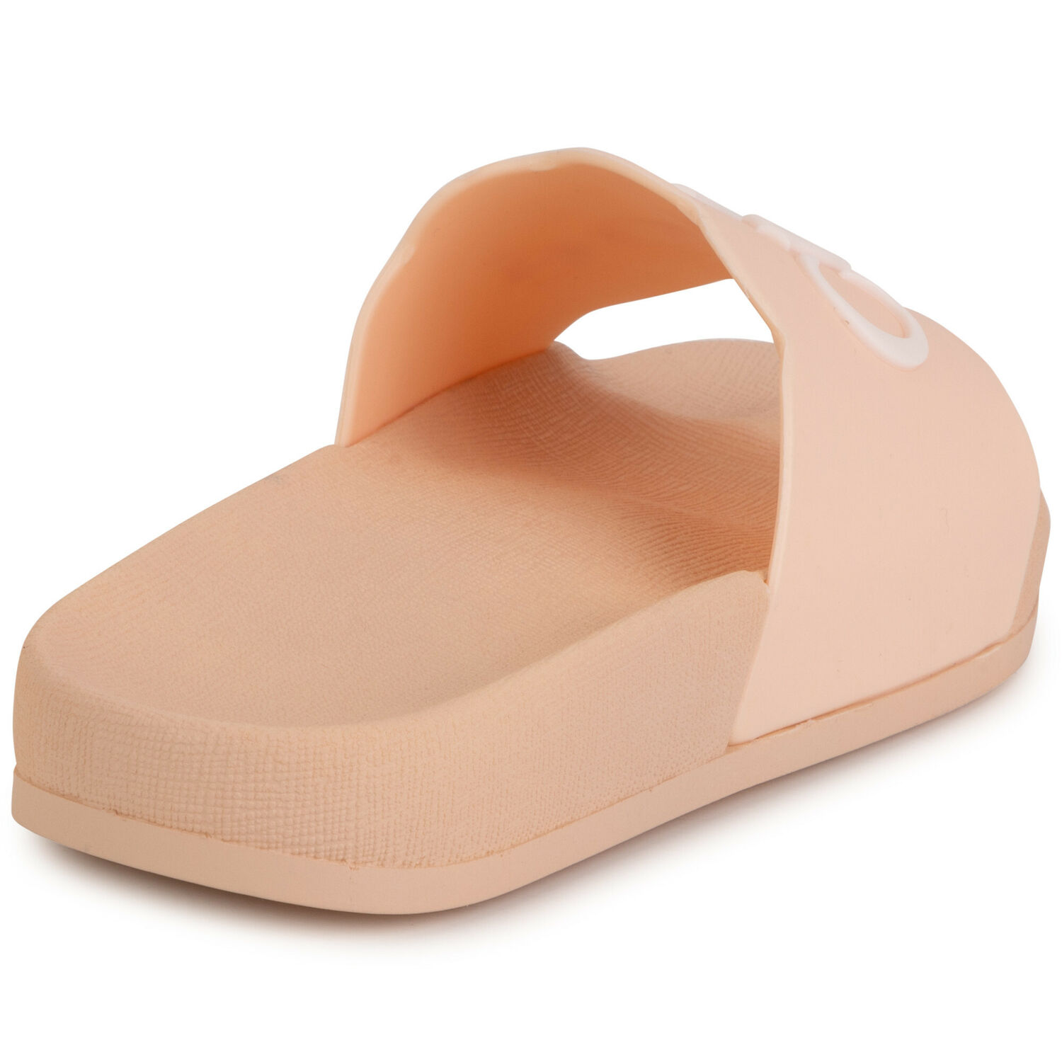Girls Pale Pink Logo Sliders, 1, hi-res