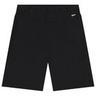 Boys White & Black Logo Shorts Set, 2, hi-res
