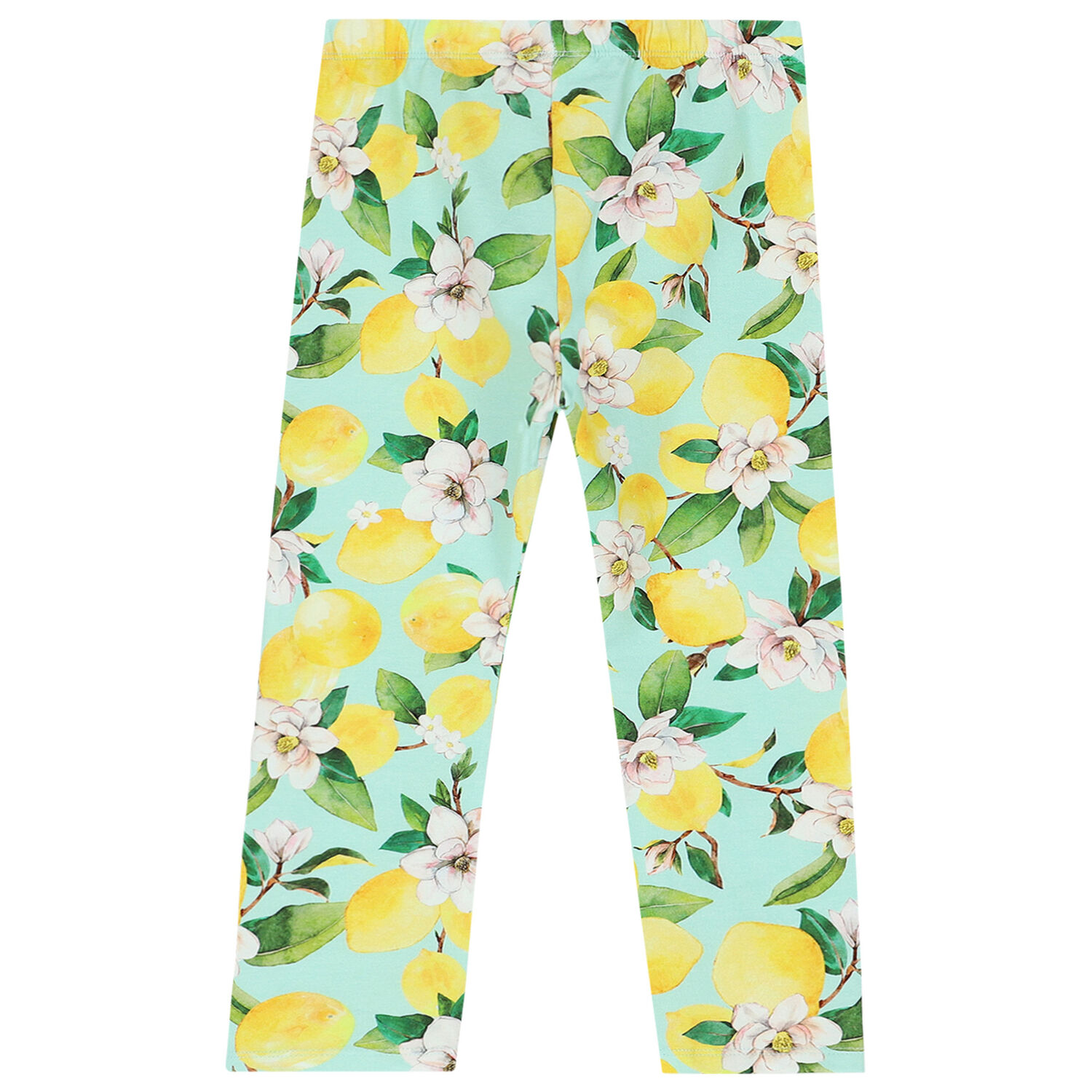 Girls Aqua Graphic Leggings Set, 1, hi-res