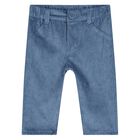 Younger Boys Blue & Ivory Teddy Bear Trouser Set, 1, hi-res