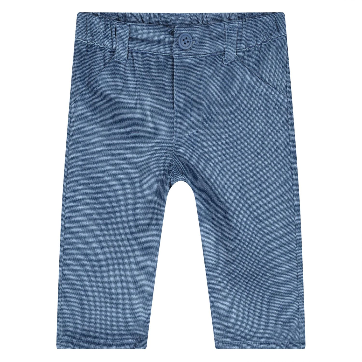 Younger Boys Blue & Ivory Teddy Bear Trouser Set, 1, hi-res