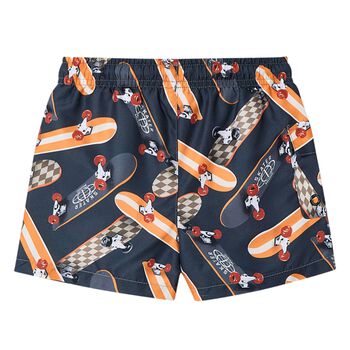 Boys Grey Skate Board Swim Shorts