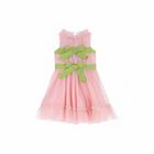 Girls Pink & Green Embellished Dress, 1, hi-res