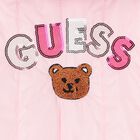 Younger Girls Pink Padded Puffer Jacket, 1, hi-res