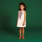 Girls Pink Satin Dress, 1, hi-res