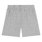Younger Boys Black & Grey Smiley Logo Shorts Set, 1, hi-res