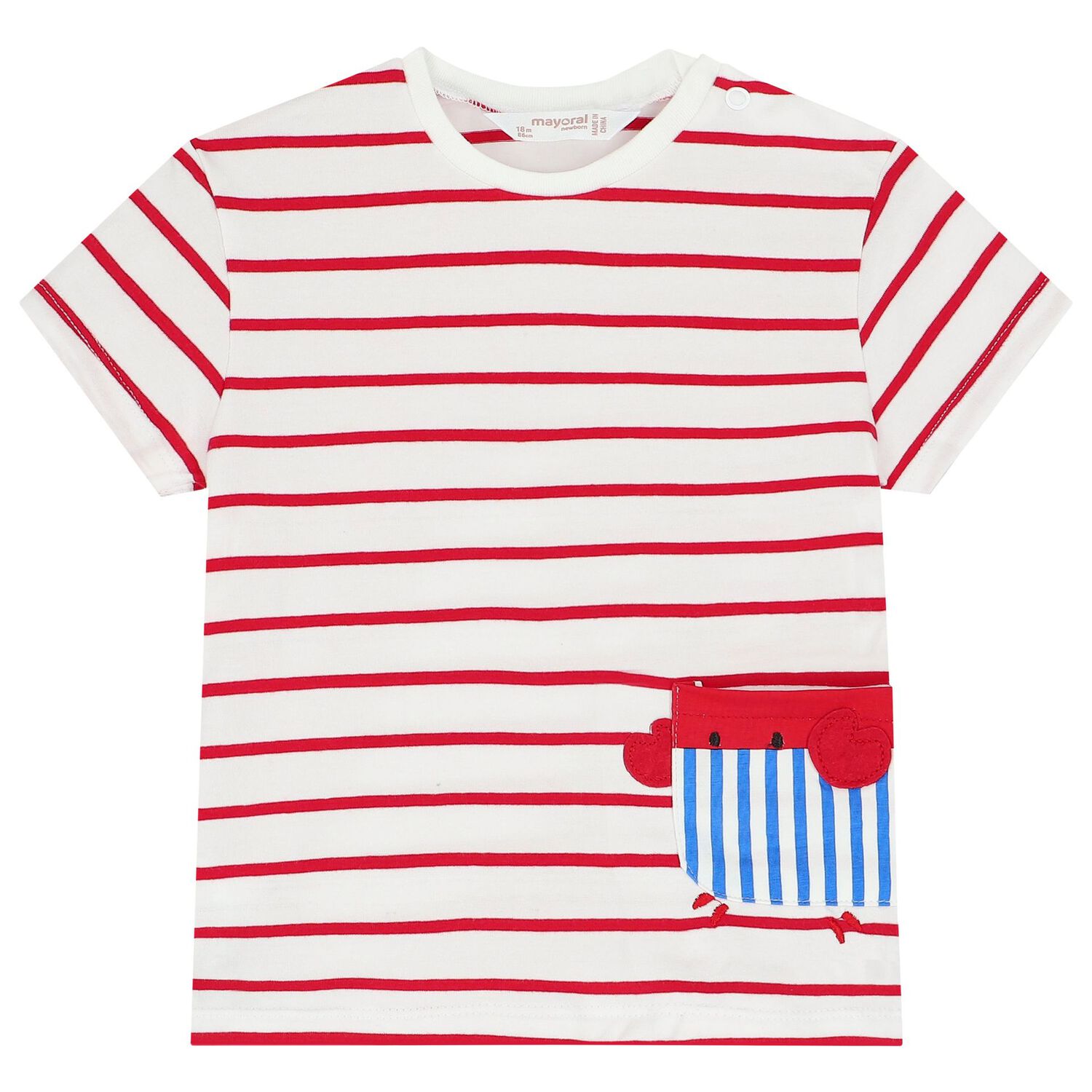 Baby Boys White, Red & Blue Shorts Set, 1, hi-res