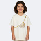 Girls Ivory Bag Logo T-Shirt, 1, hi-res