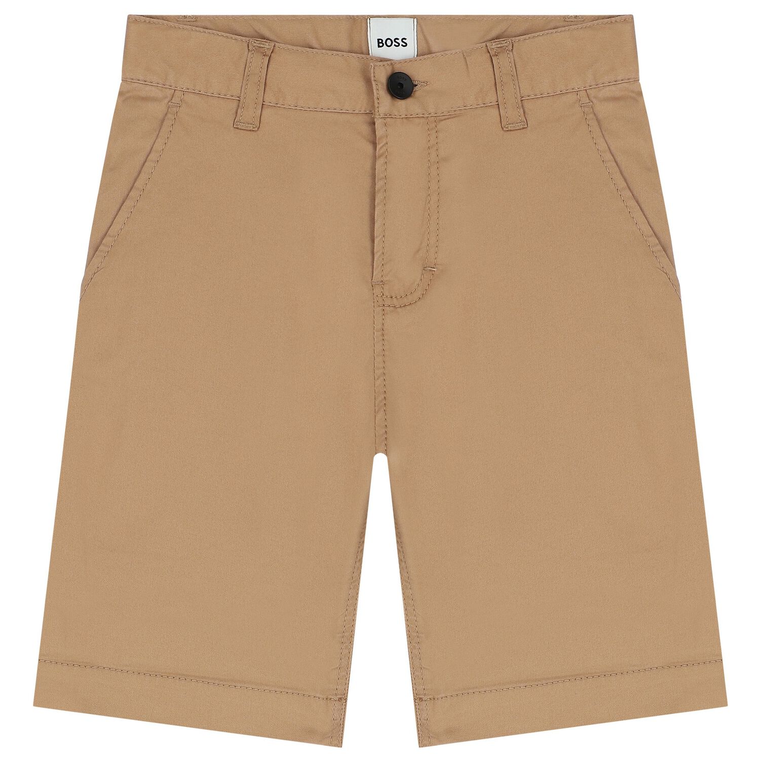 Boys Beige Chino Shorts, 1, hi-res