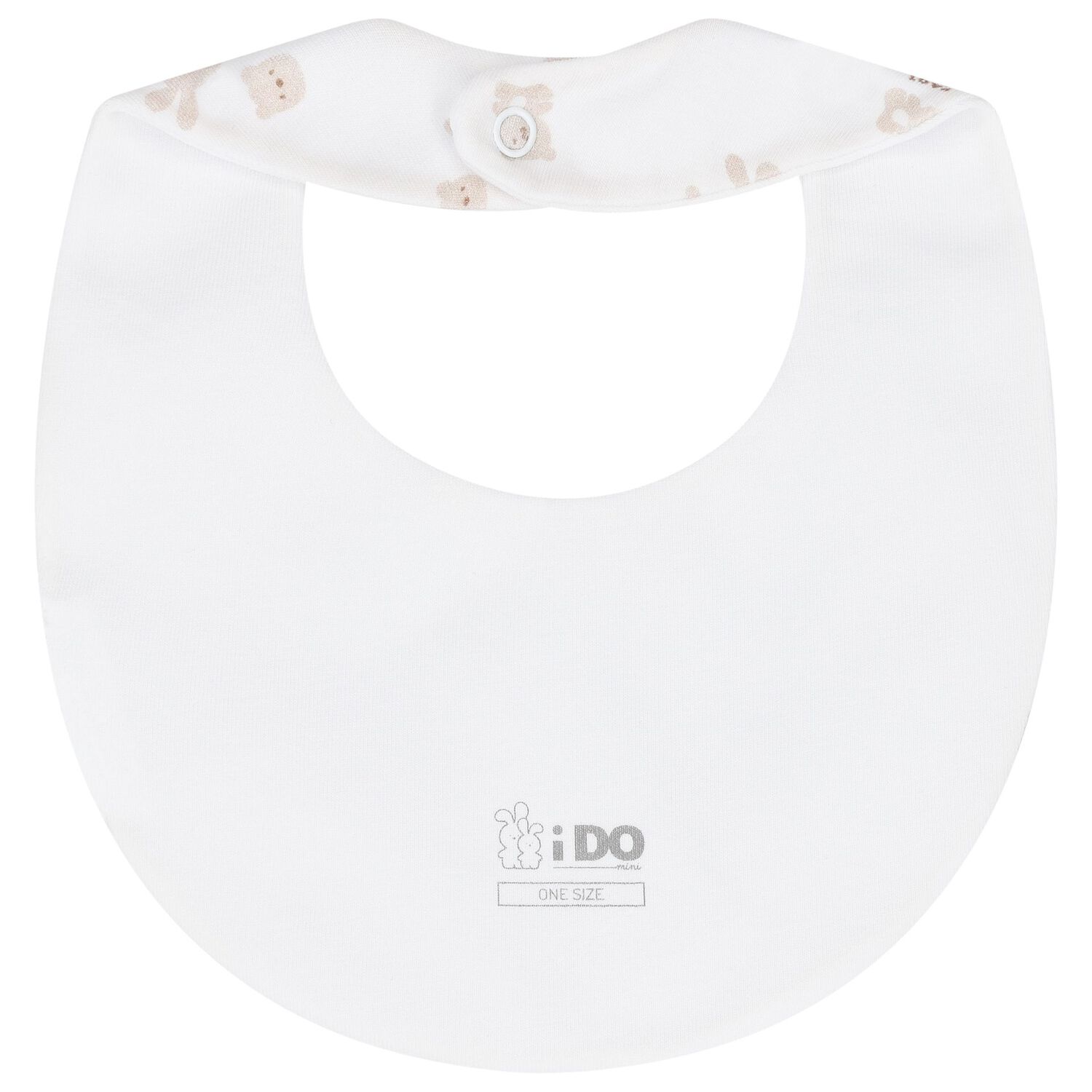 White & Beige Teddy Bear Babygrow Gift Set, 1, hi-res