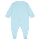 Blue Teddy Bear Logo Babygrow, 4, hi-res