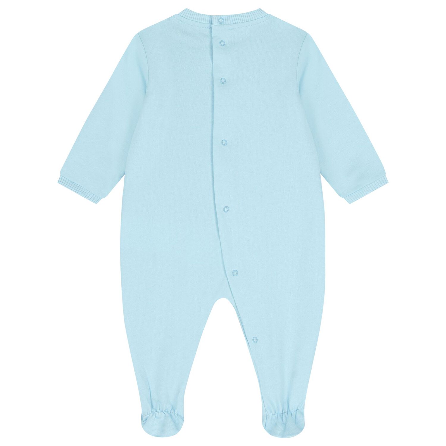 Blue Teddy Bear Logo Babygrow, 4, hi-res