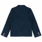 Boys Navy Blue Blazer, 1, hi-res