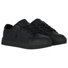 Boys Black Logo Trainers, 1, hi-res