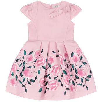 Girls Pink Floral Dress