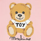 Younger Girls Pink Teddy Logo Dress, 1, hi-res