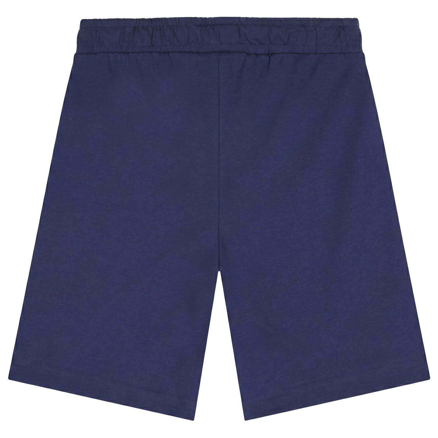 Boys White & Navy Blue Logo Shorts Set, 2, hi-res