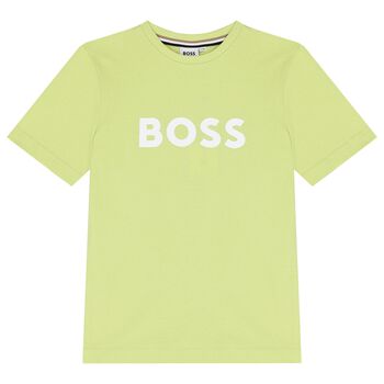 Boys Green Logo T-Shirt