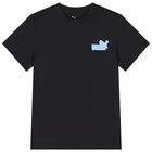 Boys Black & Blue Logo T-Shirt, 1, hi-res