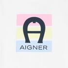 Girls White Logo T-Shirt, 1, hi-res