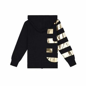 Boys Black & Gold Cotton Sweatshirt