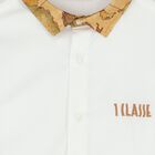Boys White Logo Shirt, 1, hi-res