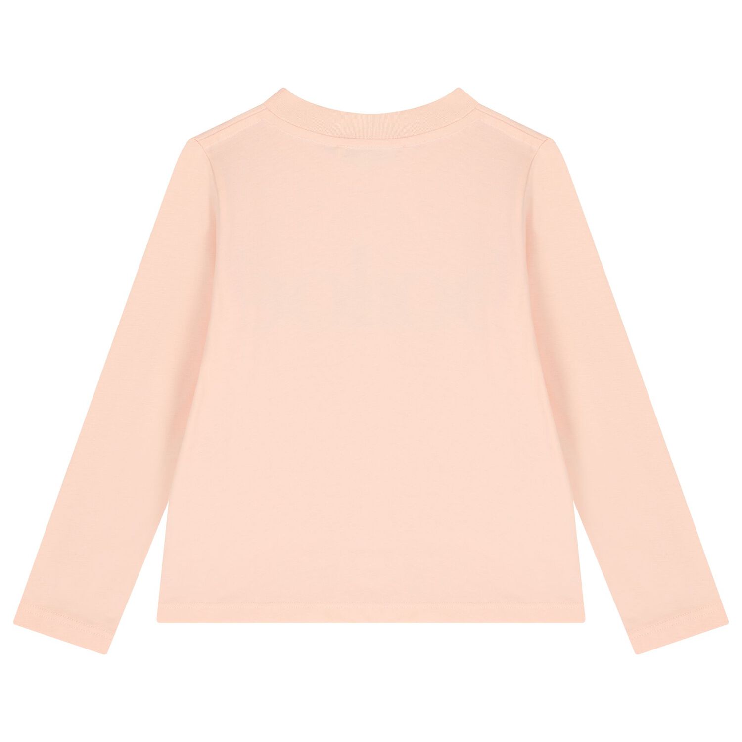 Girls Pink Logo Long Sleeve Top, 1, hi-res