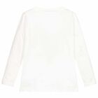 Younger Boys White Long Sleeve Top, 1, hi-res