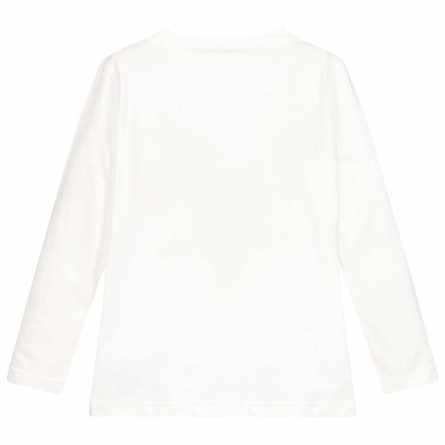 Younger Boys White Long Sleeve Top, 1, hi-res image number null