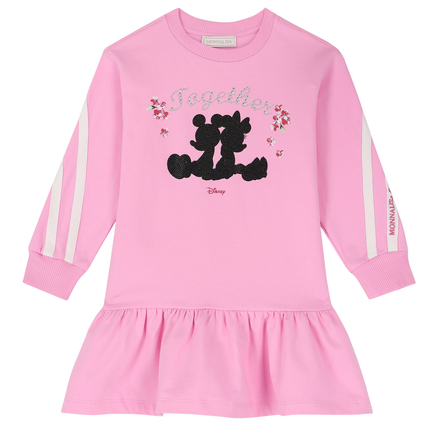 Girls Pink Disney Embellished Dress, 1, hi-res