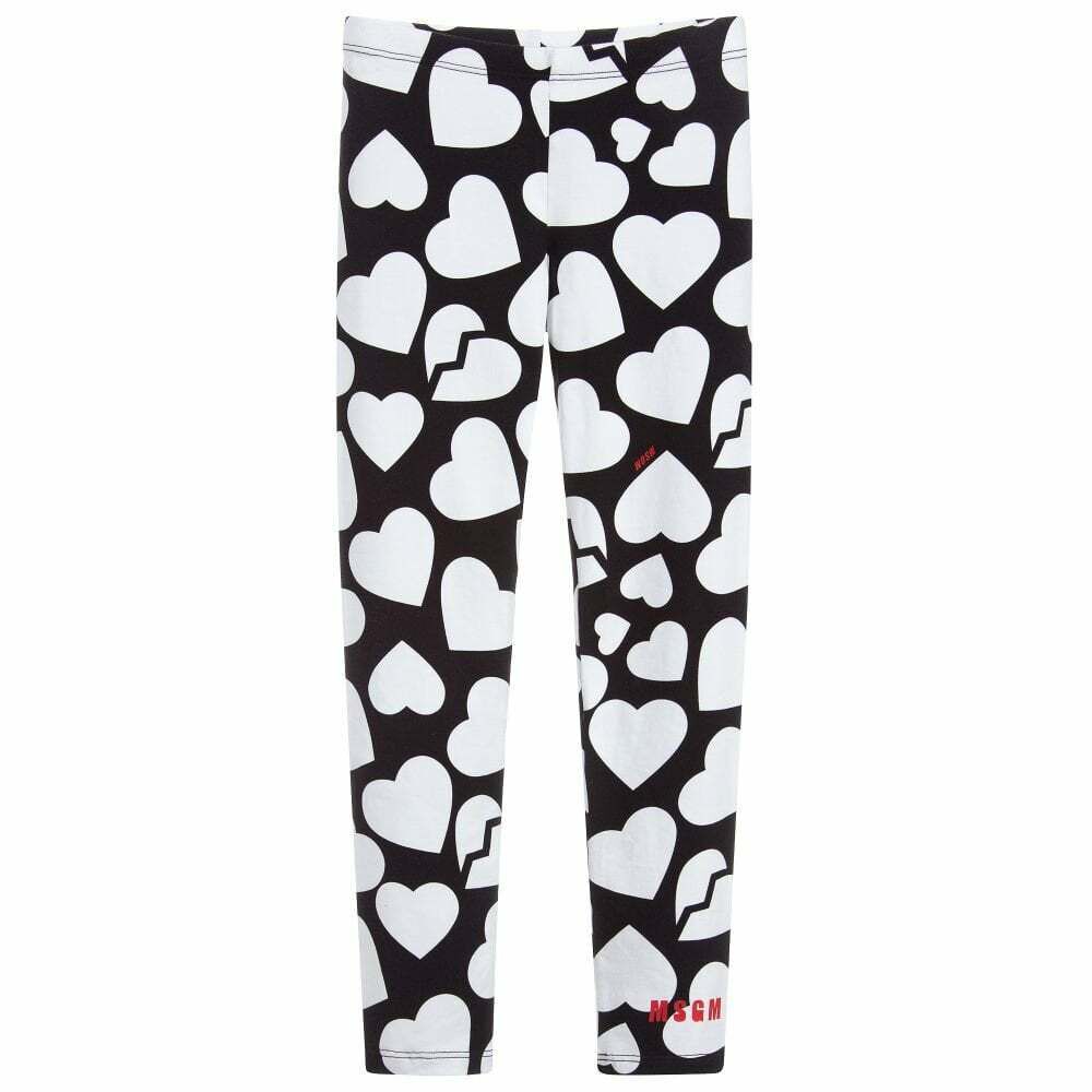 Black and white print leggings discount