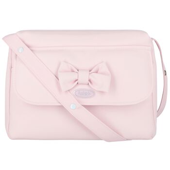 Girls Pink Bow Baby Changing Bag