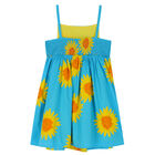 Girls Blue Floral Dress, 1, hi-res